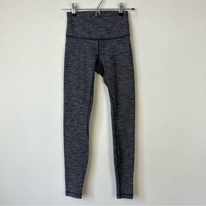 Lululemon Wunder Under Hi Rise Right Leggings Heathered Black